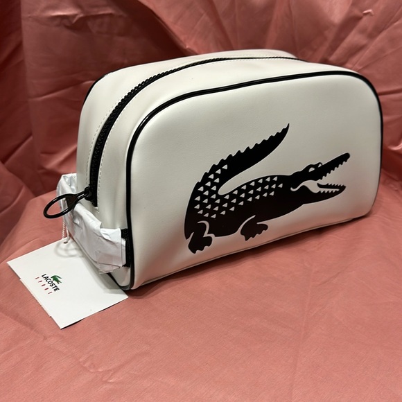 Lacoste Other - Brand new authentic w tags L a c o s t e toiletries bag white⚫️⚪️